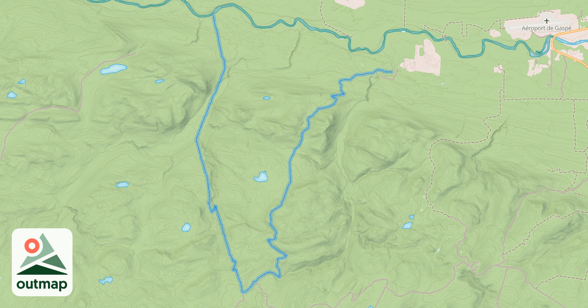 Map of Loop Cold Spring - Power Line