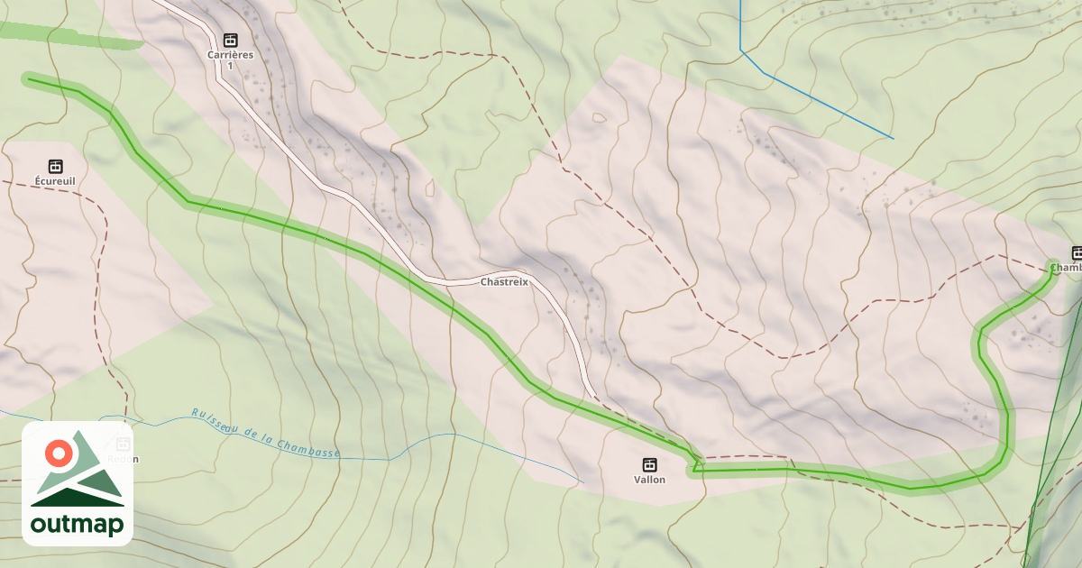 Map of La Chambasse
