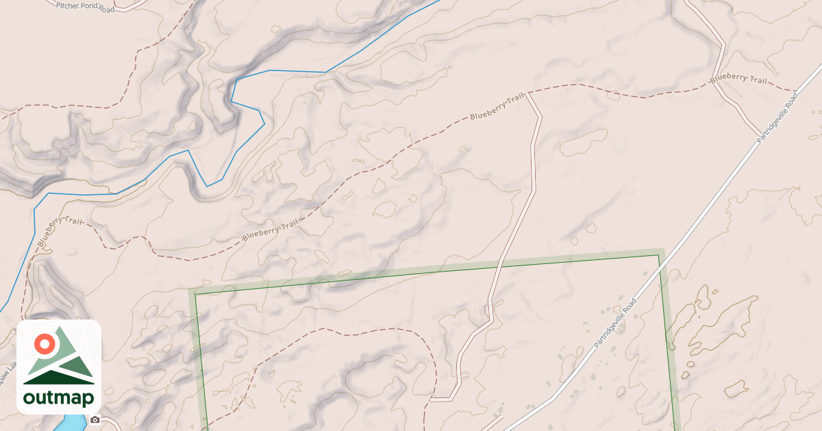Map of Blueberry Trail