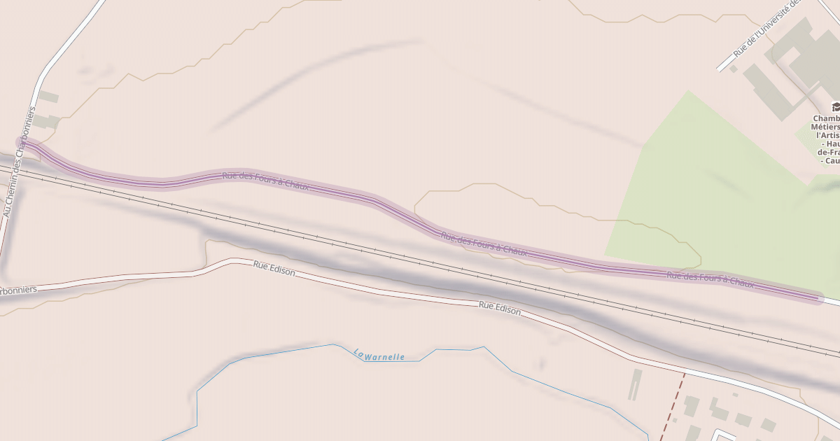 Map preview of Rue des Fours à Chaux