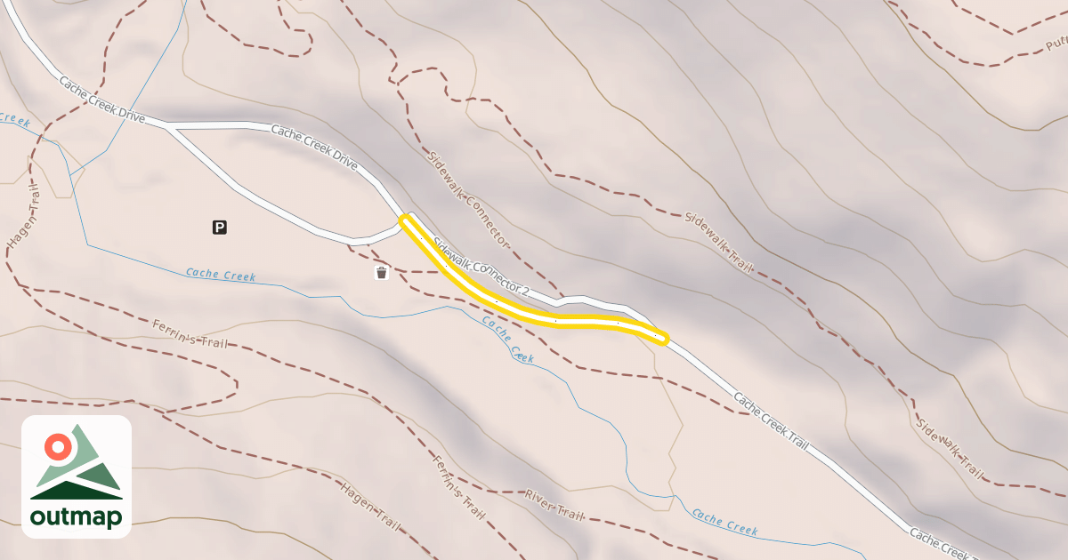 Map of Cache Creek Trail