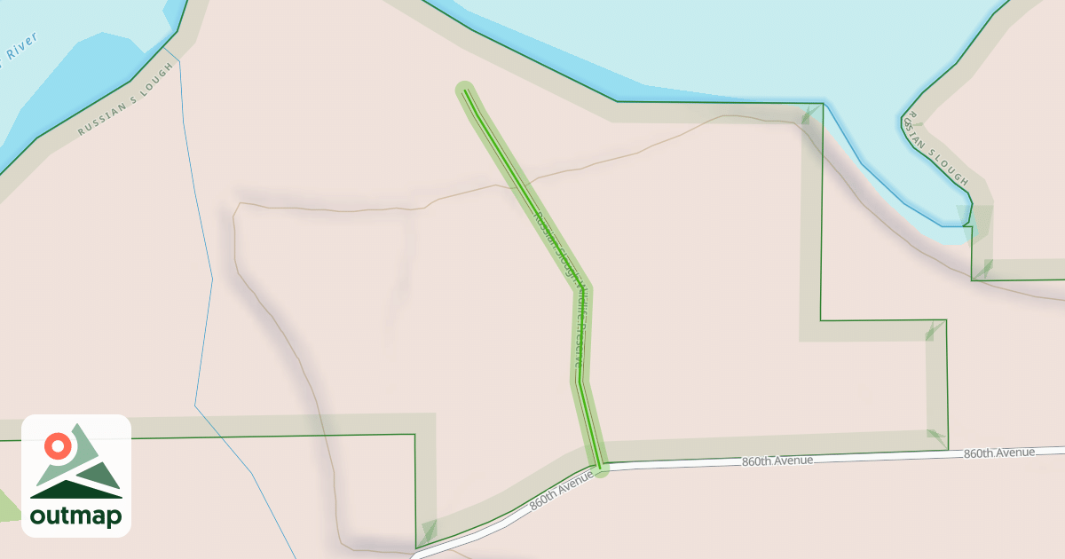 Map of Russian Slough Wildlife Preserve