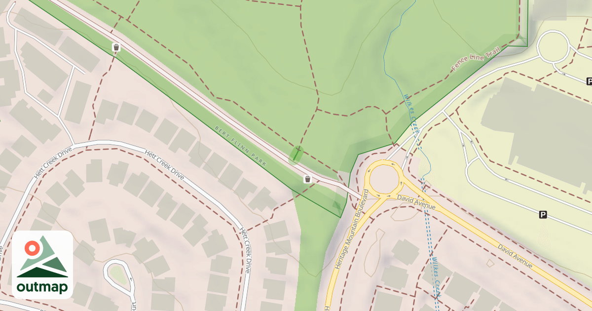 Map of Bert Flinn Loop Trail