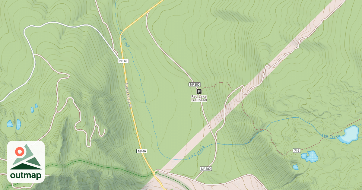 Map of RED LAKE T.H.
