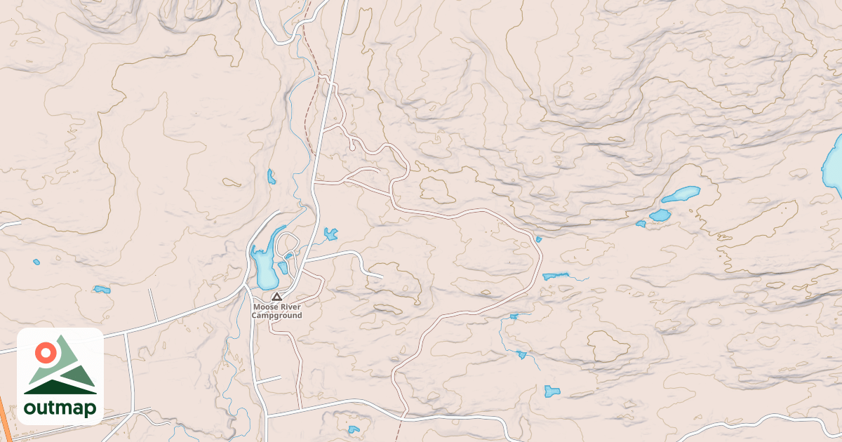 Map of Fish Pond North Loop Trail To Jackman