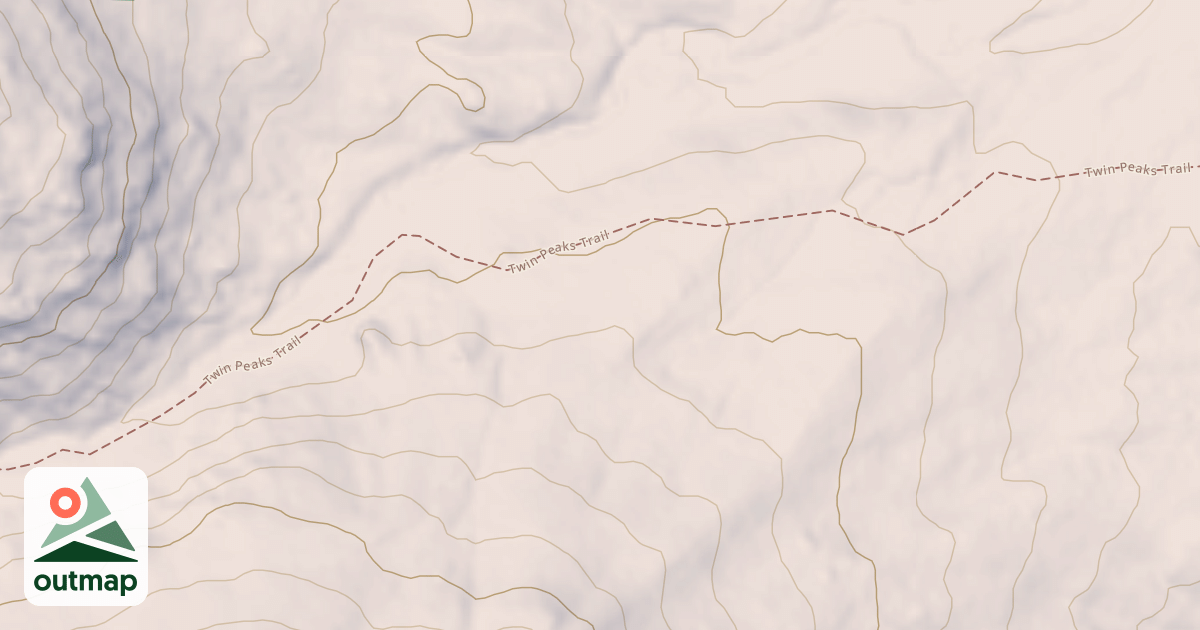 Map of Twin Peaks Trail