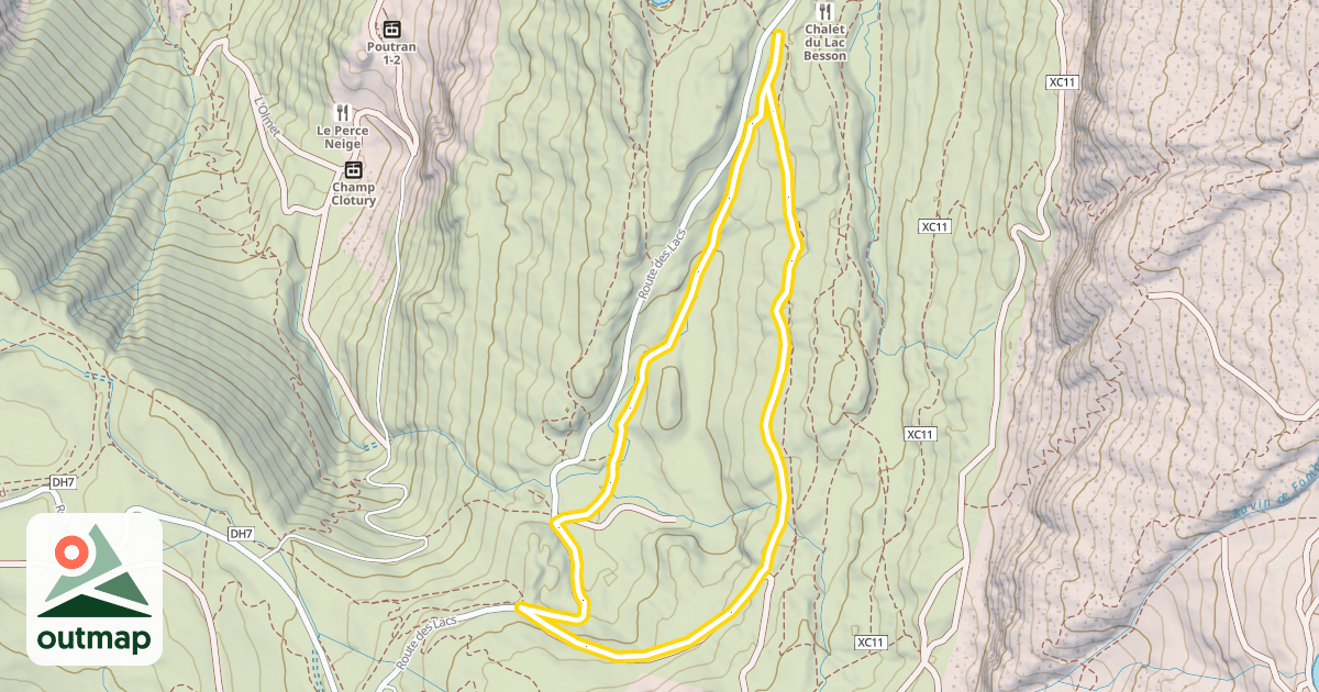 Map of Boucle des lacs