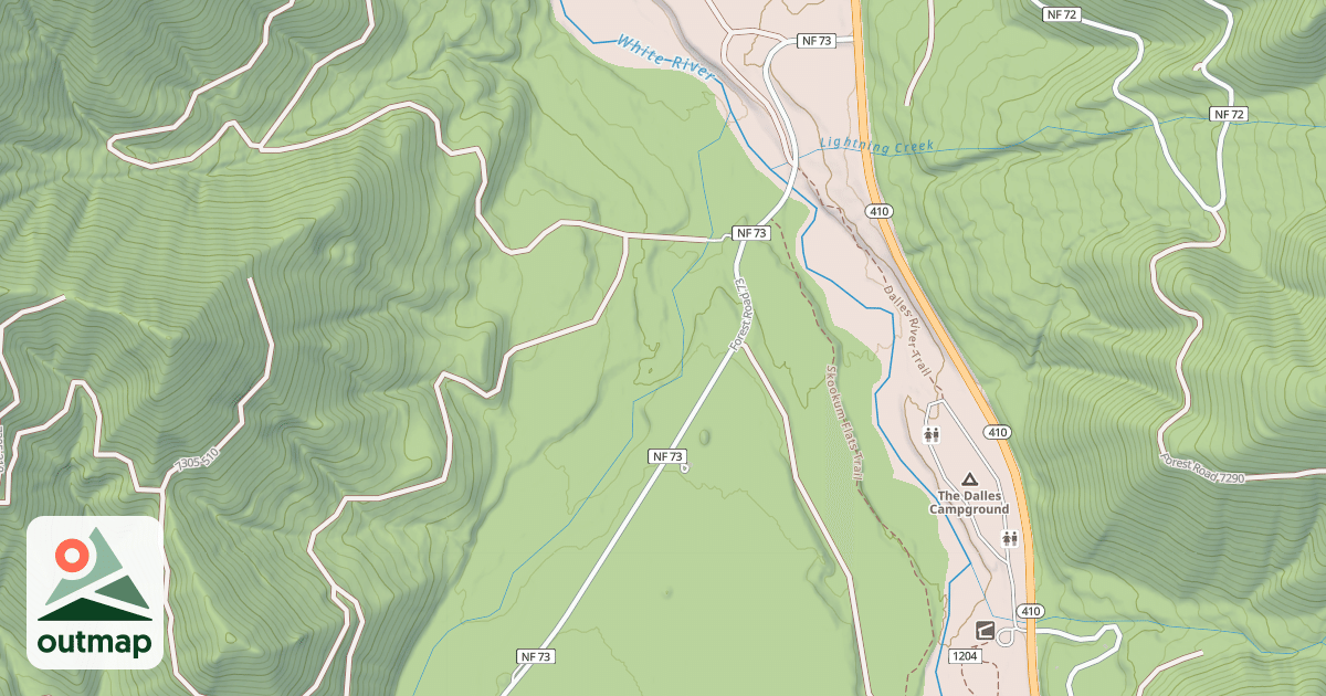 Map of HUCKLEBERRY CREEK