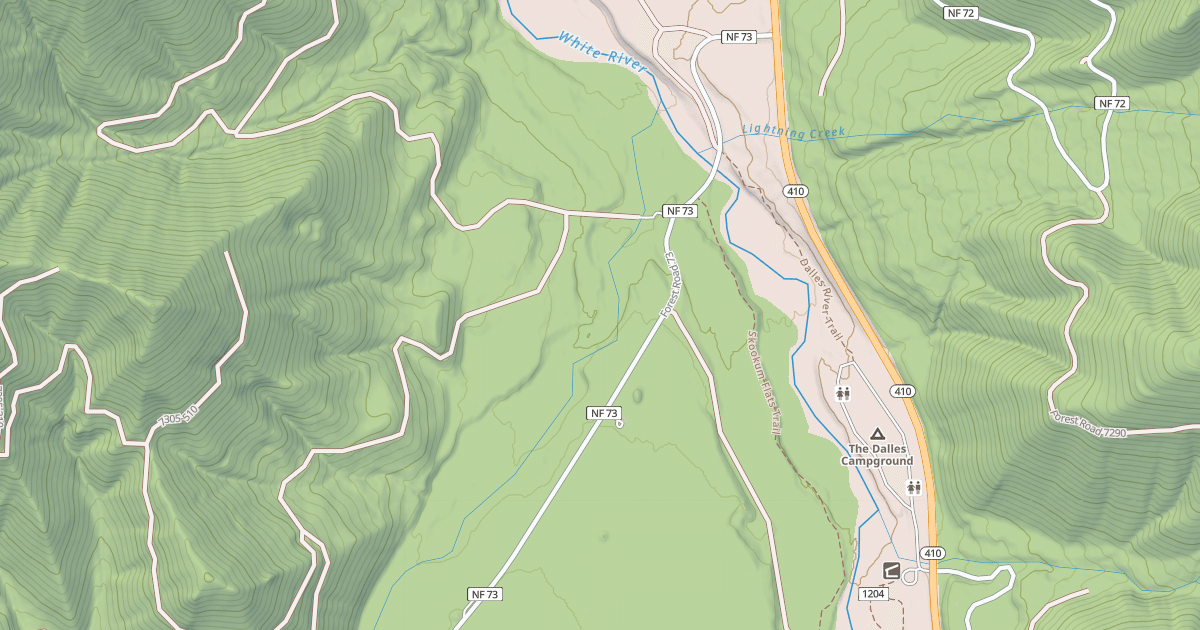 Map preview of HUCKLEBERRY CREEK