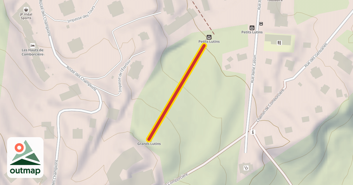 Map of Grands Lutins