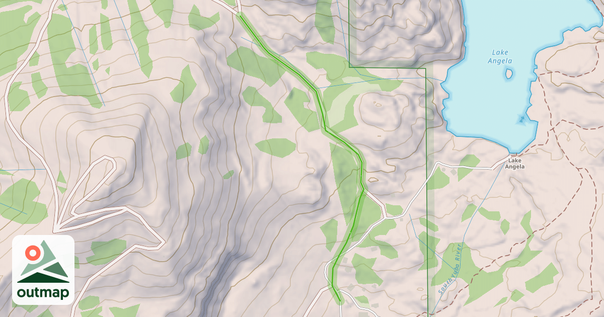 Map of Lower Sand Pit Road