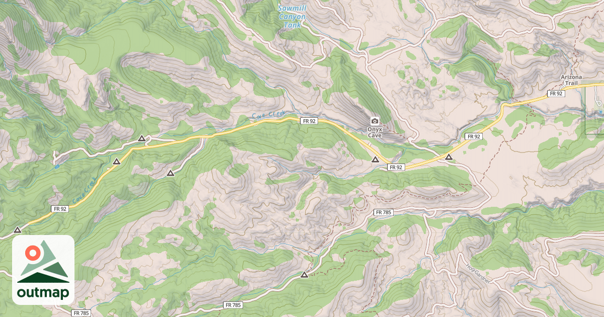 Map of GARDNER CANYON