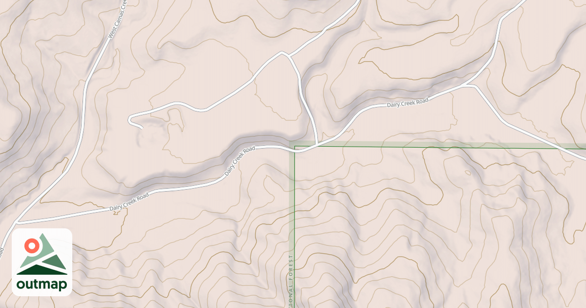 Map of DAIRY CREEK
