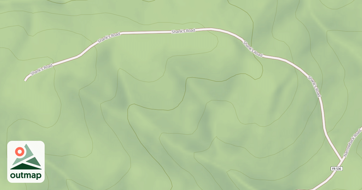 Map of SHANK'S ROAD