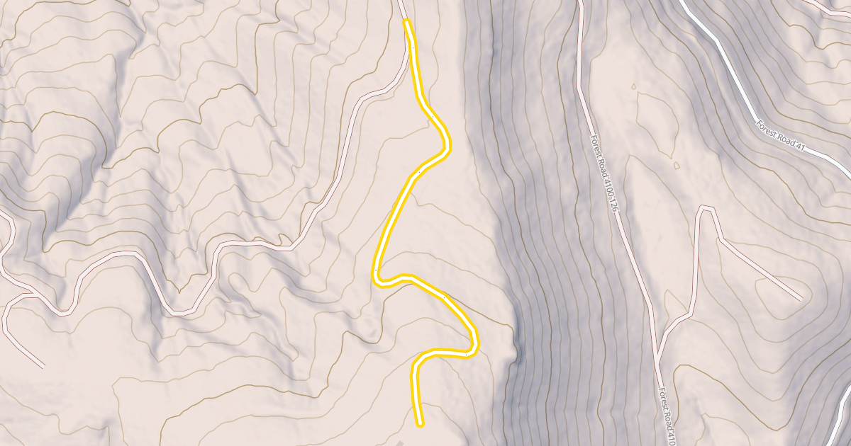 Map preview of Forest Road 4100-126