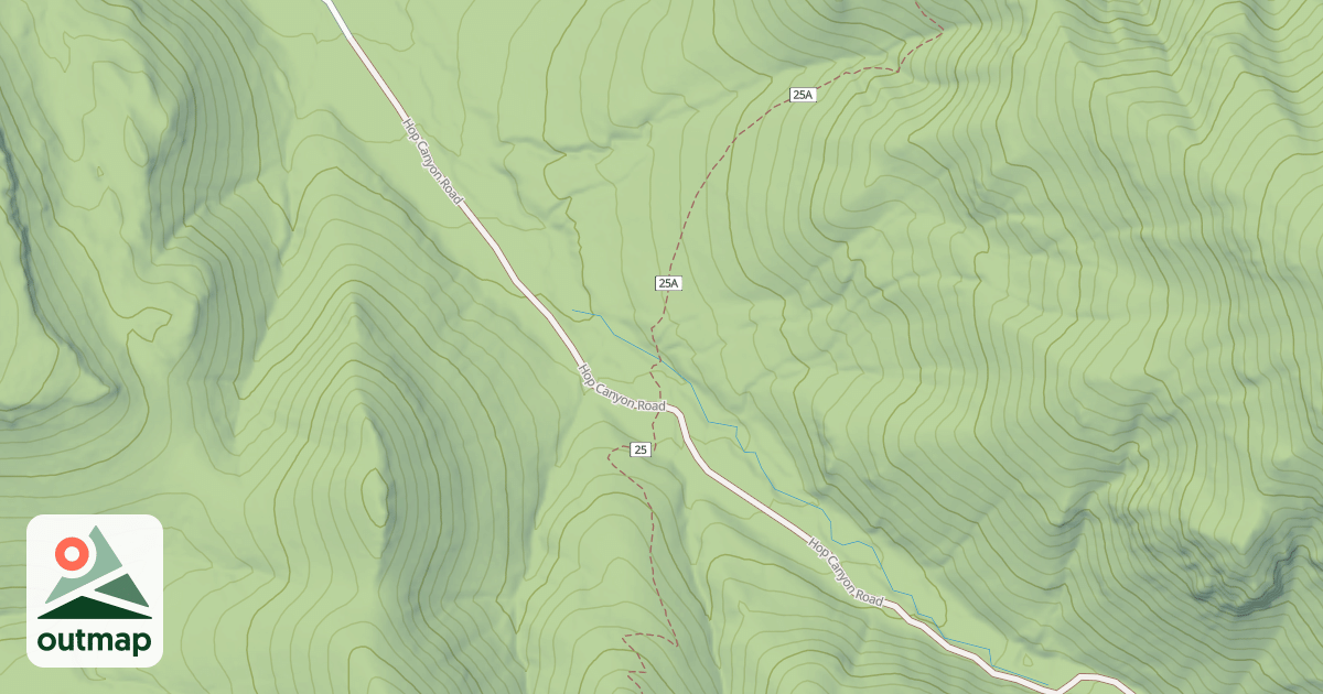 Map of HOP CANYON