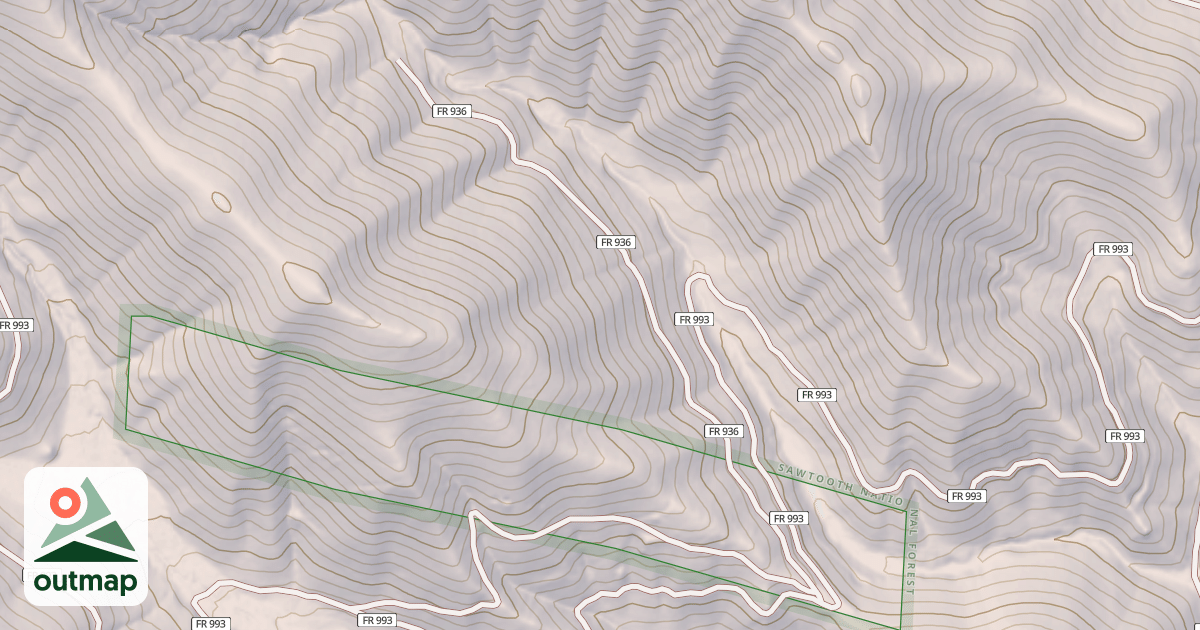 Map of DOLLARHIDE JEEP SPUR