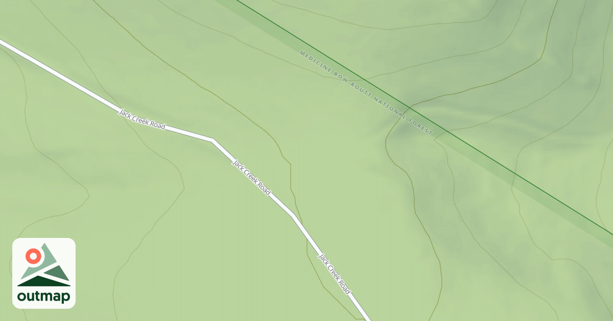 Map of JACK CREEK SPUR 2M
