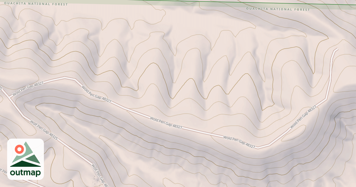 Map of USFS National Forest System Roads {8F2D5CC5-52DC-44AD-948C-B960C447EE9F}
