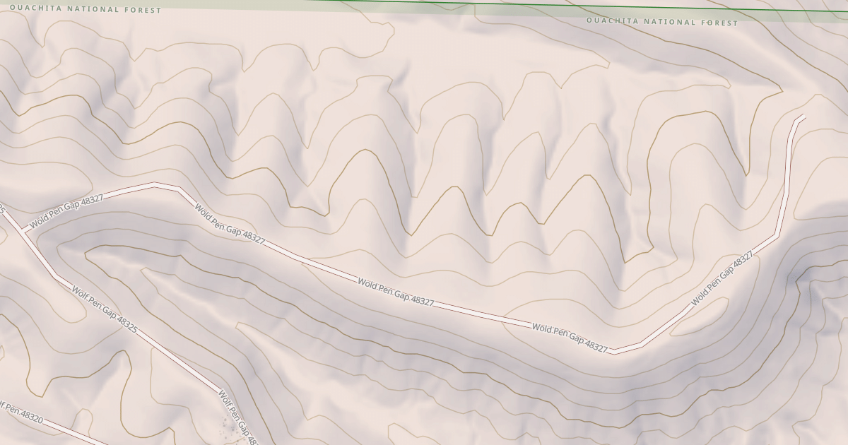 Map preview of USFS National Forest System Roads {8F2D5CC5-52DC-44AD-948C-B960C447EE9F}