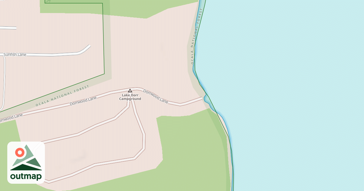 Map of LAKE DORR CG BOAT RAMP