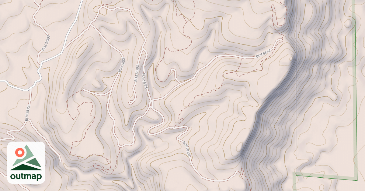 Map of BLM National GTLF Public Motorized Roads 6d146508-4ef4-42f3-a893-d1c982aafb2d