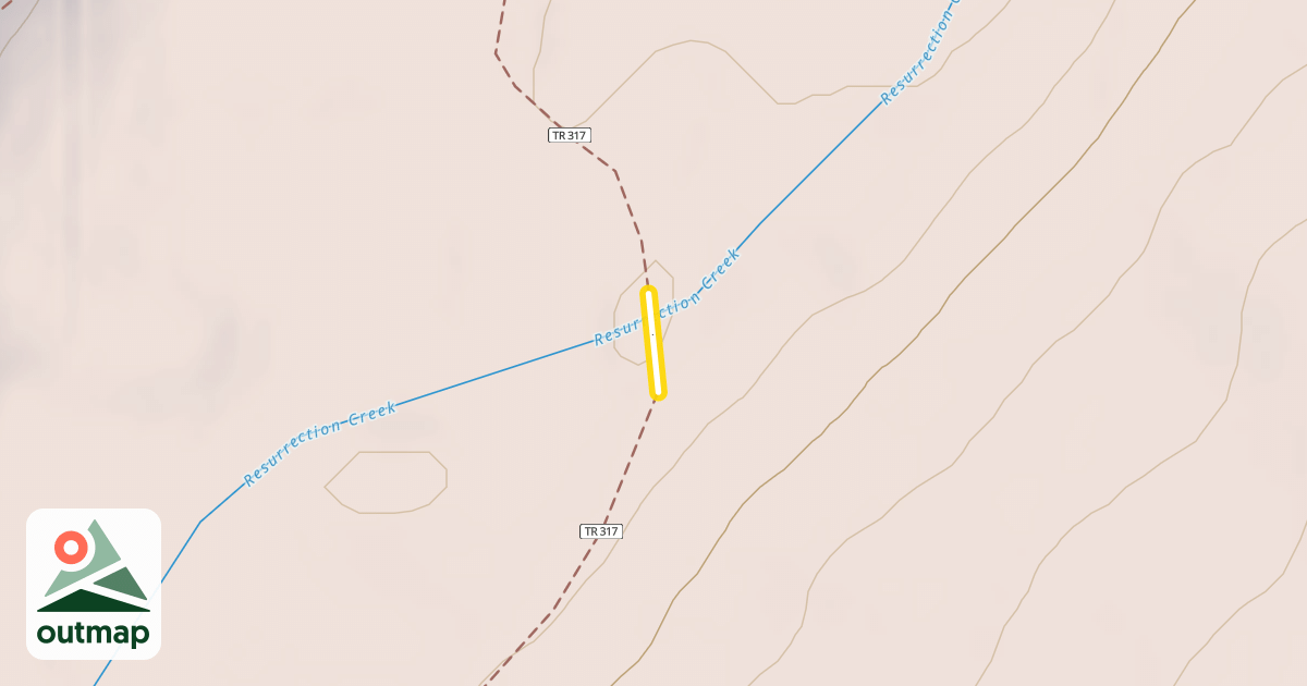 Map of Resurrection Pass Trail