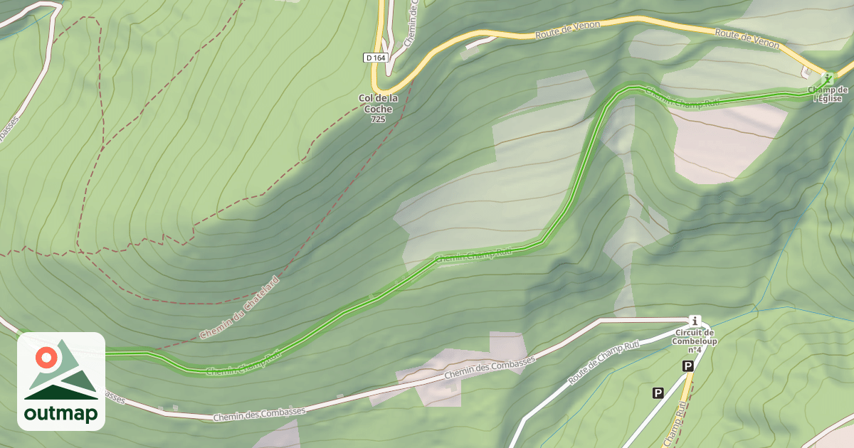 Map of Chemin Champ Ruti