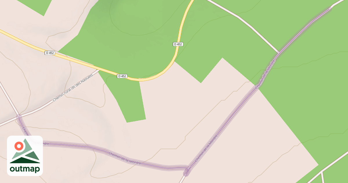 Map of Chemin de la Mordre