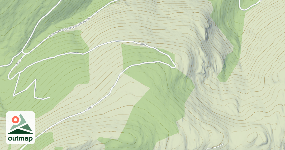 Map of GREGG SWANEY RIDGE