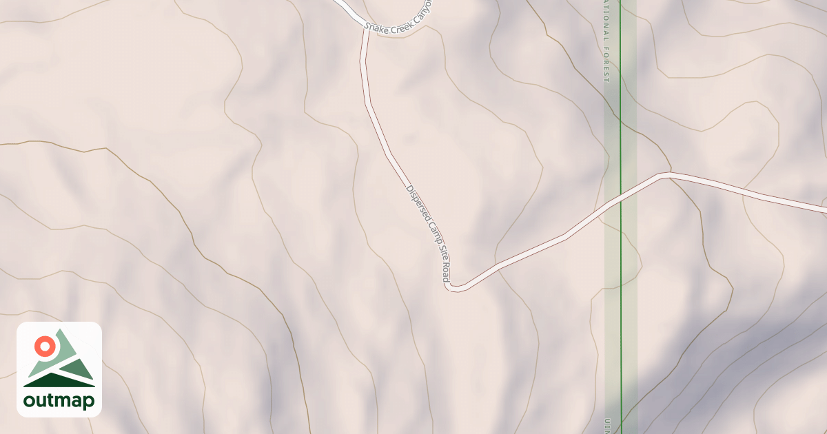 Map of DISPERSED CAMP SITE