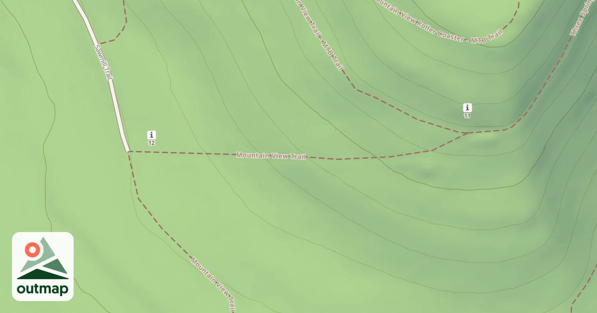 Map of Blue Knob State Park Trails