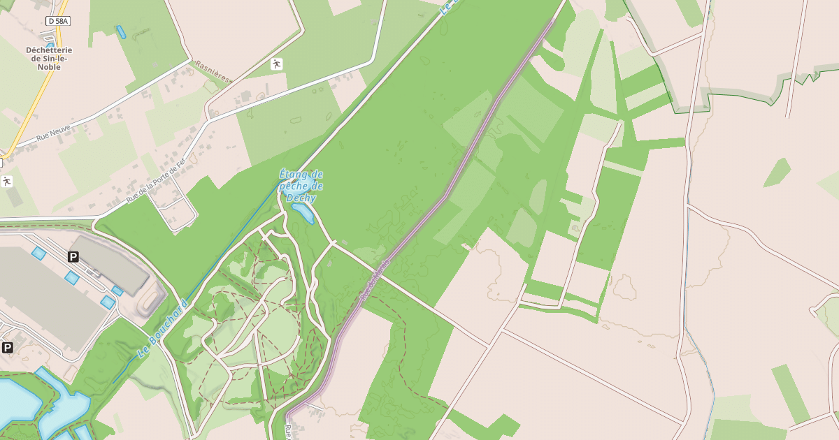 Map preview of Rue du Marais