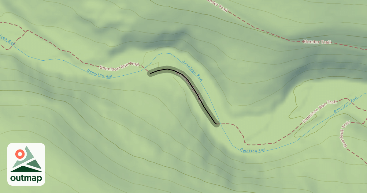 Map of Dennison Run Trail
