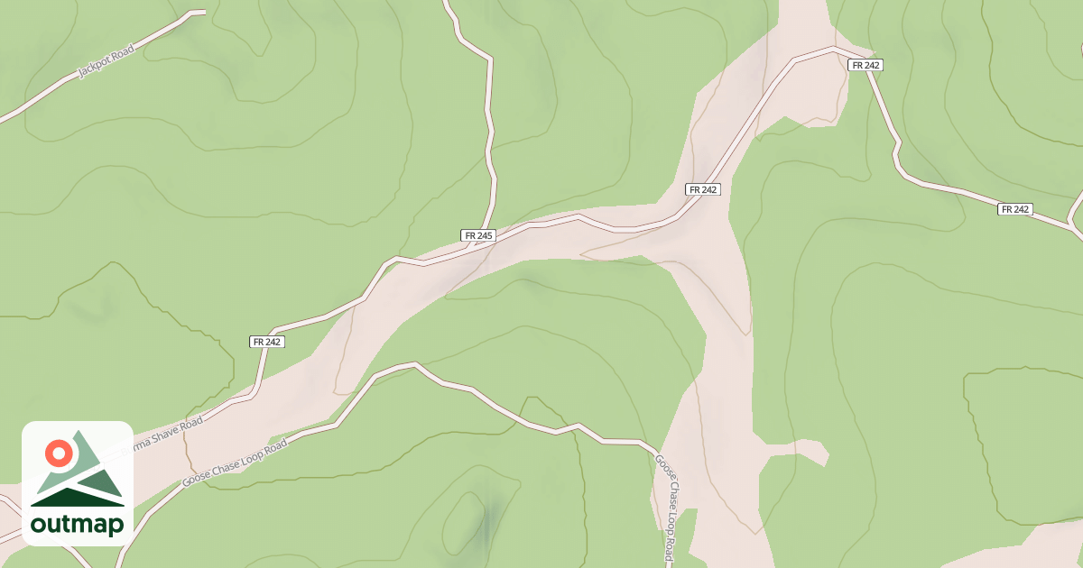 Map of BURMA SHAVE