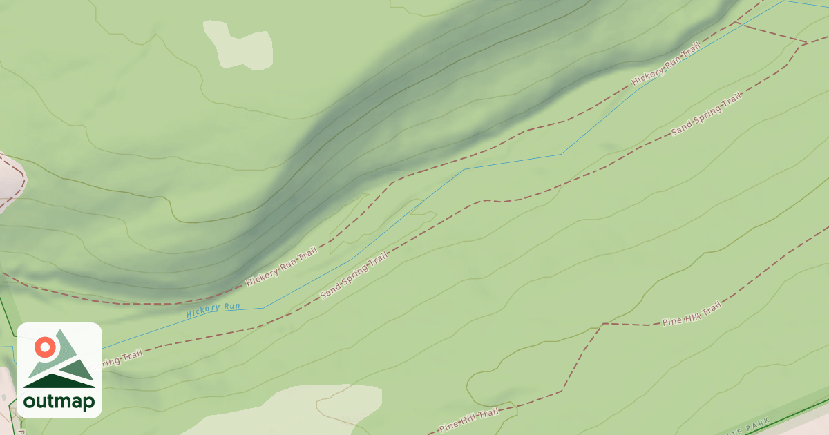 Map of Hickory Run State Park Trails