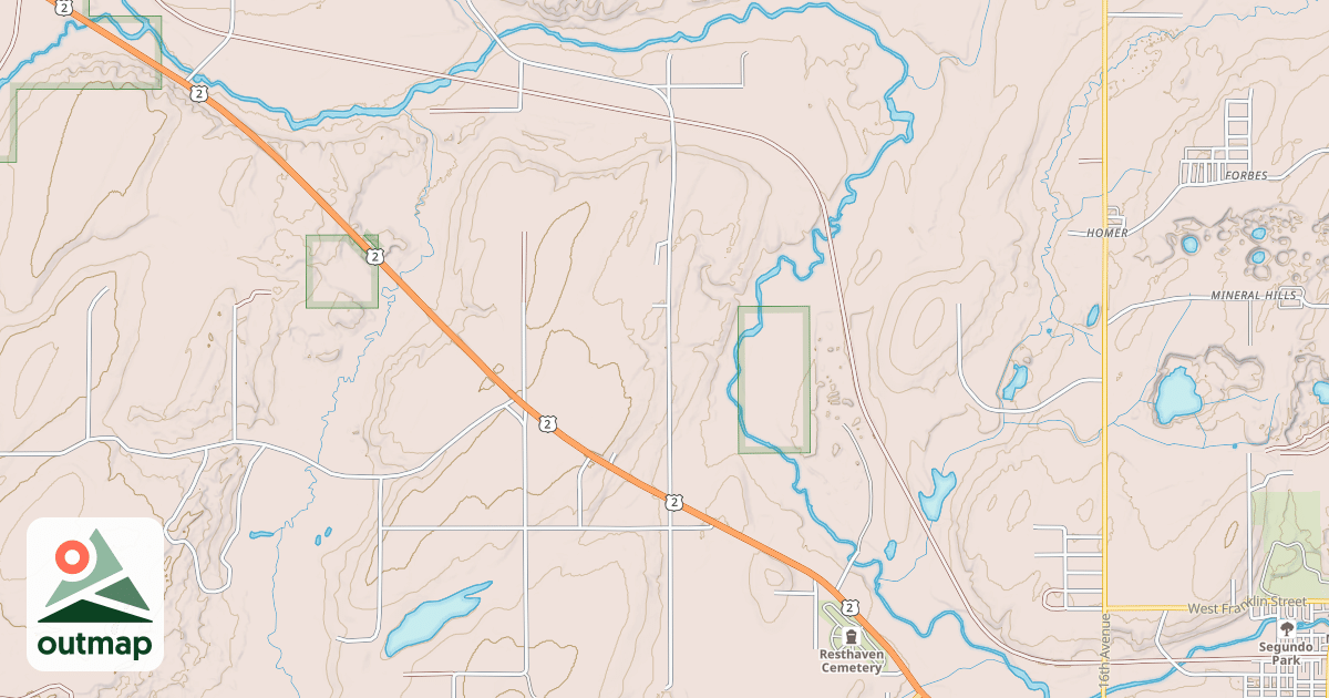 Map of Iron River To Marenisco Route