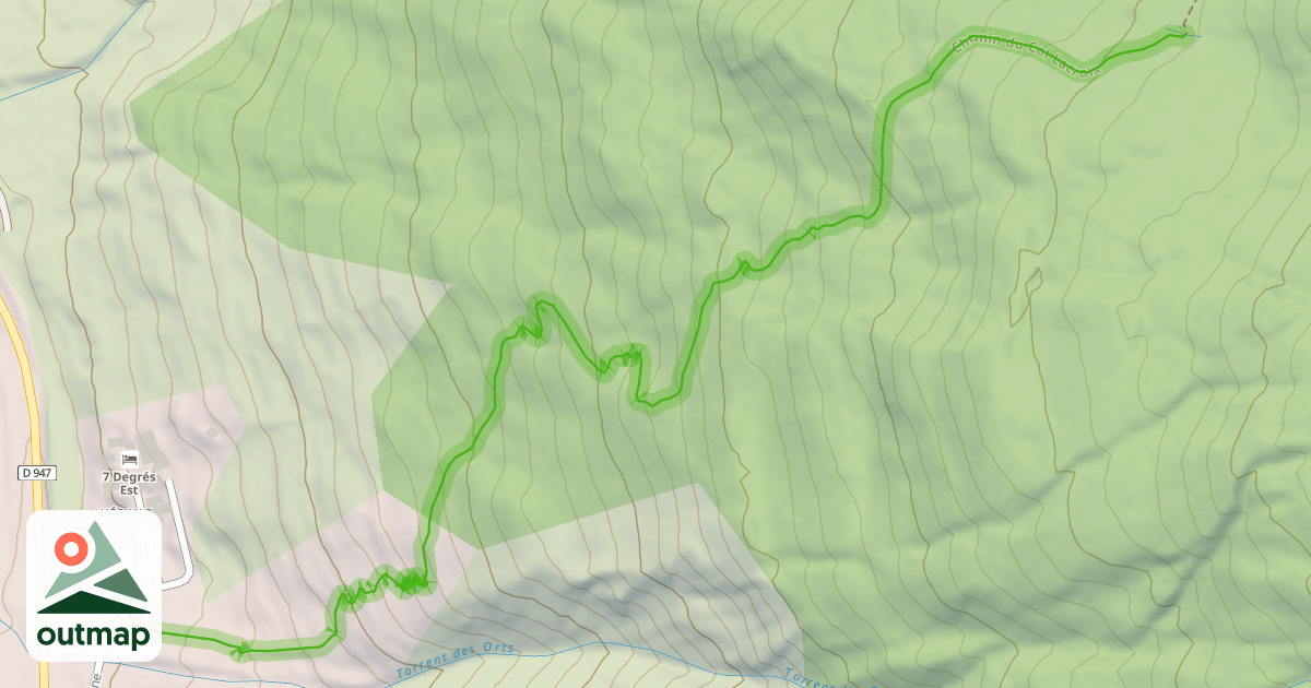 Map of Chemin du Col Lacroix