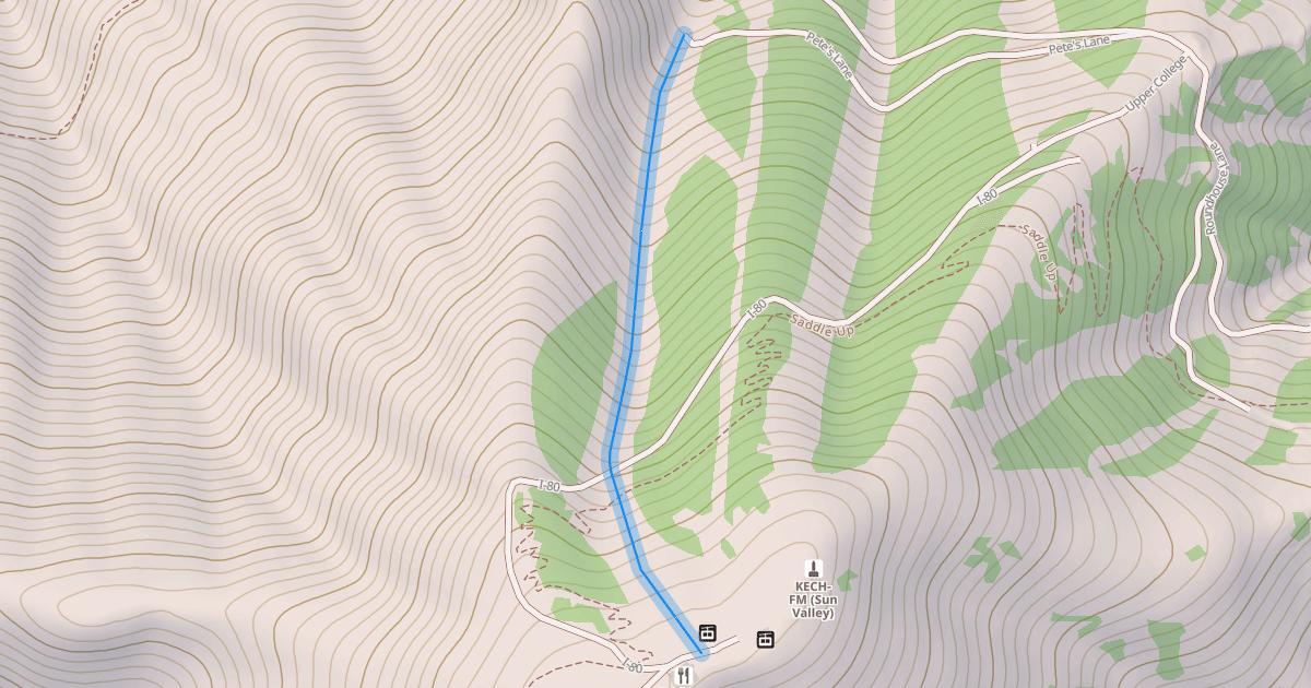Map preview of Warm Springs Face