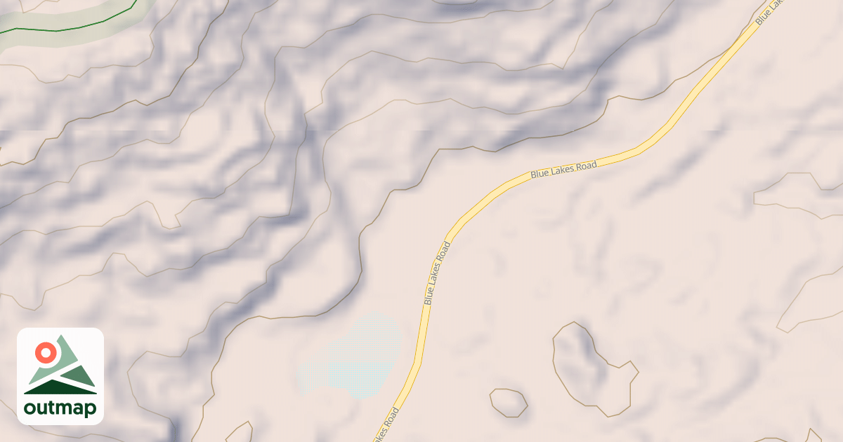 Map of BLUE LAKES ROAD SPUR D