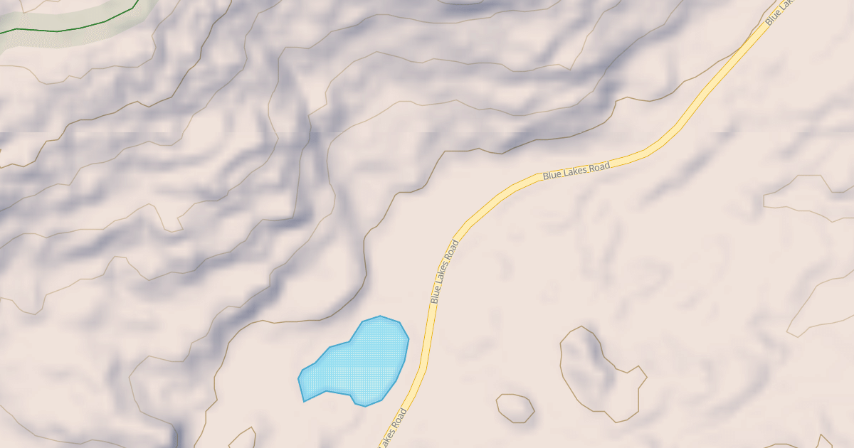 Map preview of BLUE LAKES ROAD SPUR D