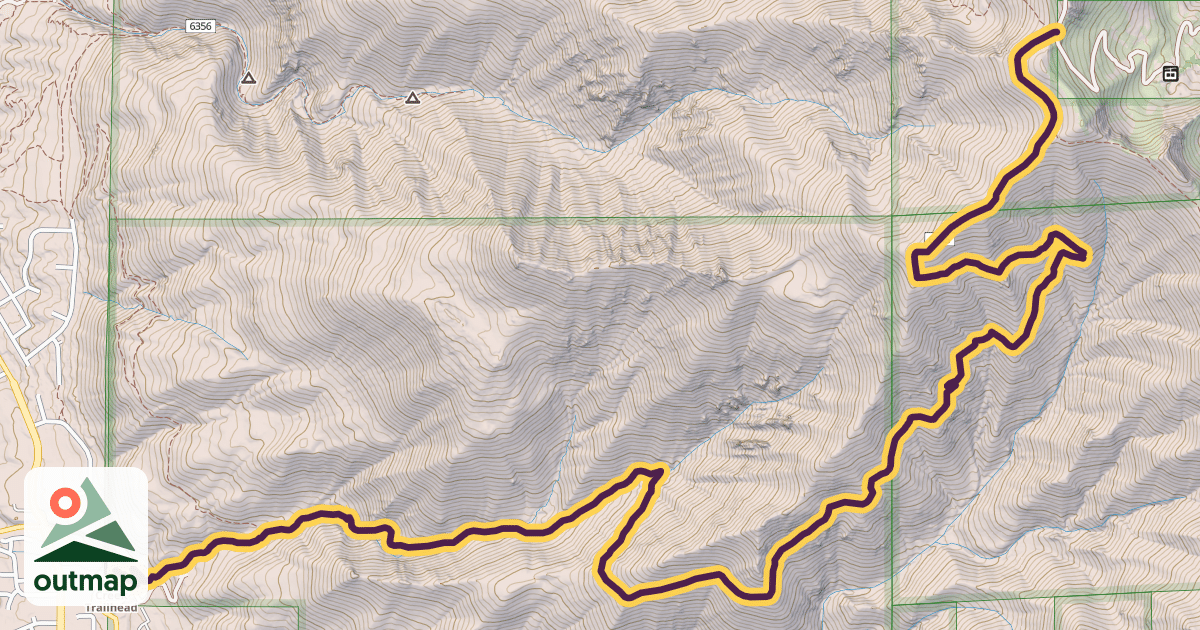 Map of Beus Canyon Trail