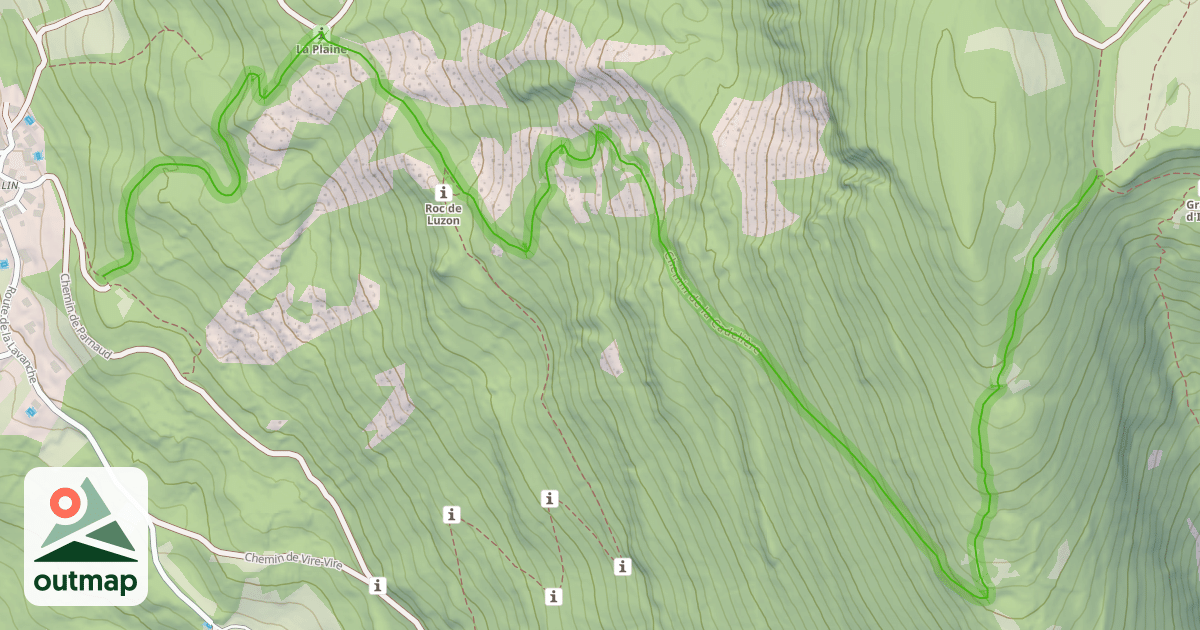 Map of Chemin de la Cadelière