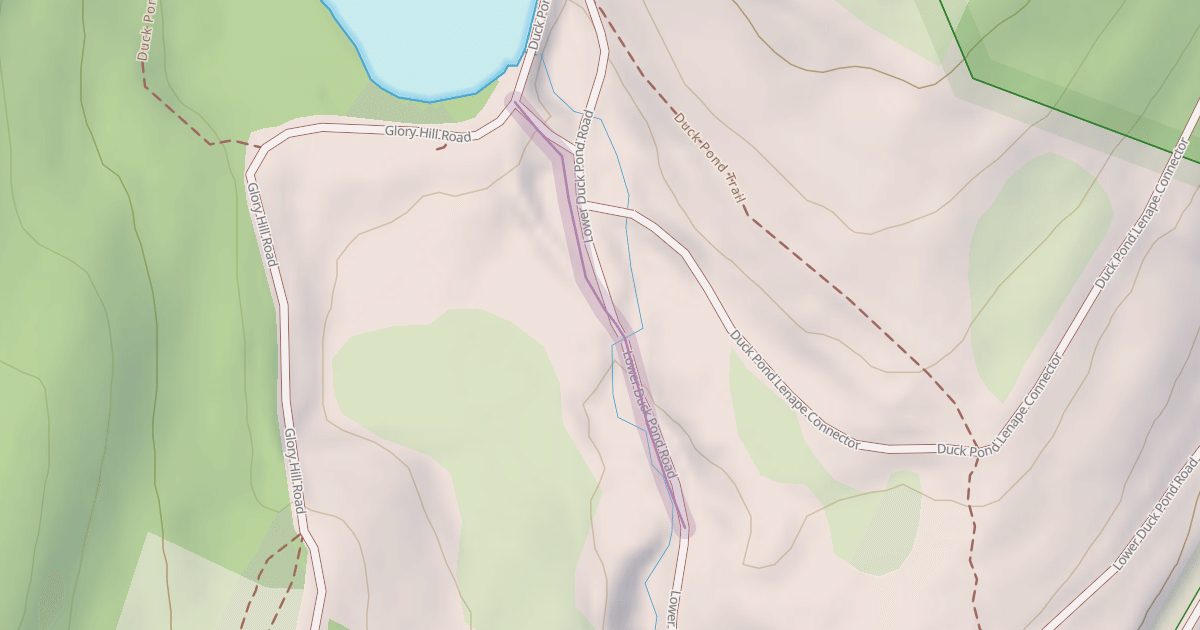 Map preview of Lower Duck Pond Road
