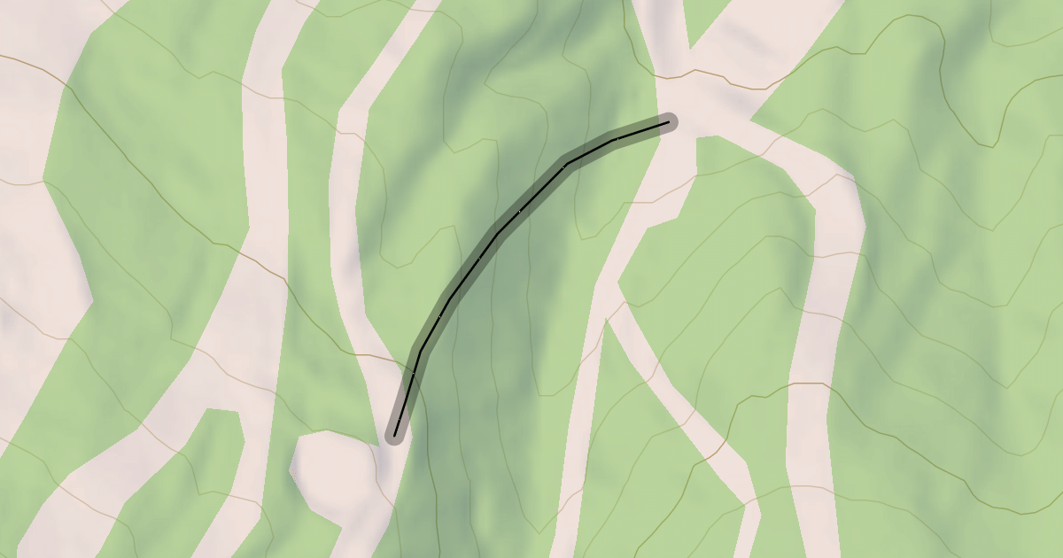 Map preview of Downspout Glade