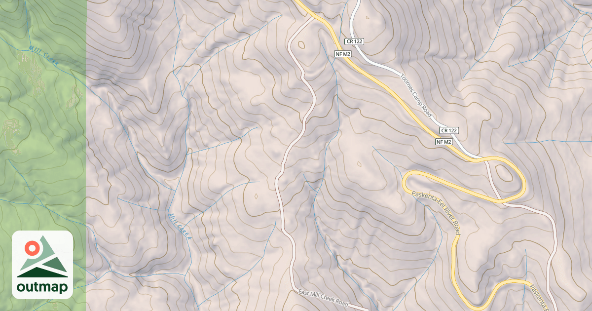 Map of EAST MILL CREEK