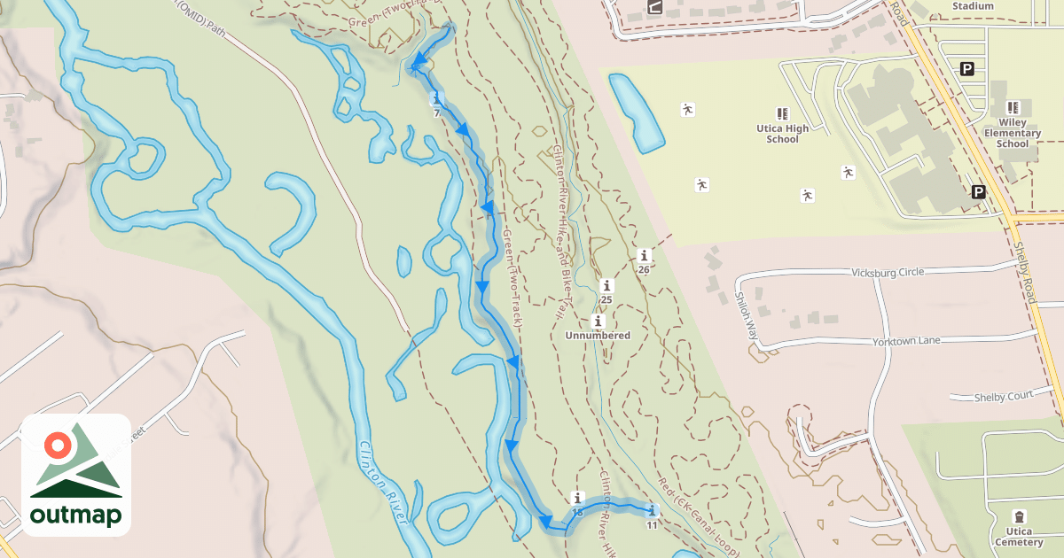 Map of Yellow (Main Trail)