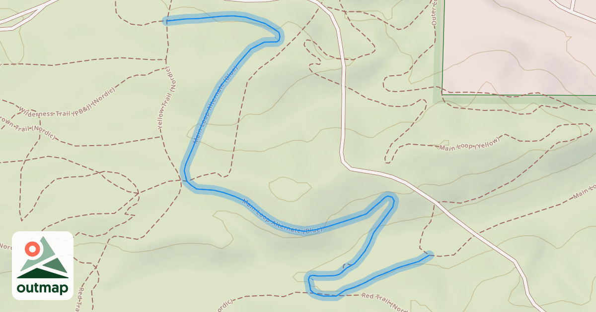 Map of Main Loop Alternate (Blue)