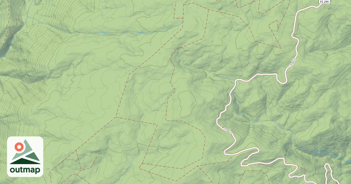 Map of NED'S KNOB