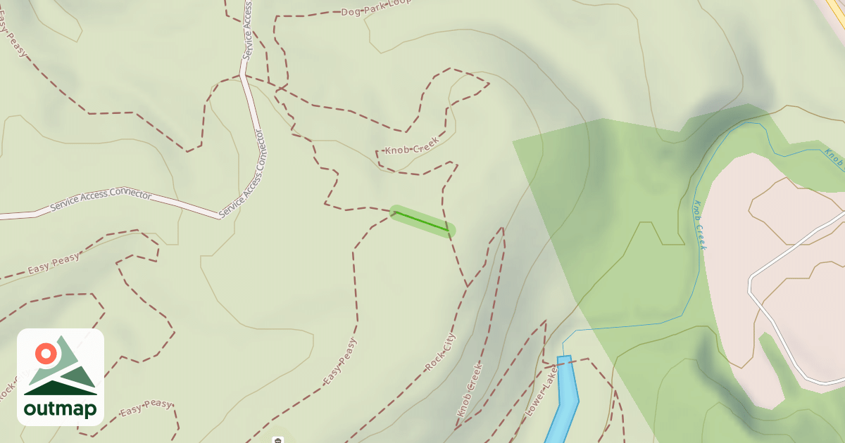 Map of Knob Creek Connector